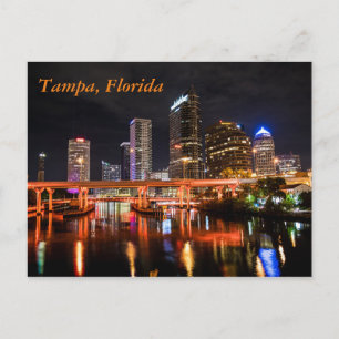 Postal Centro de Tampa, Florida por noche