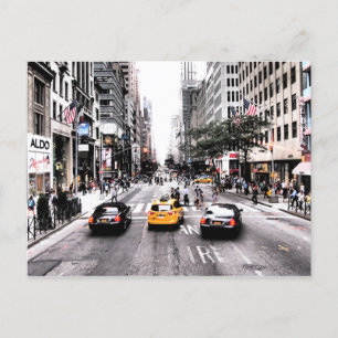 Postal Centro de Taxi Cabs de Nueva York