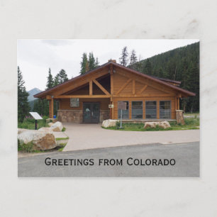 Postal Centro de visitantes en las montañas de Colorado