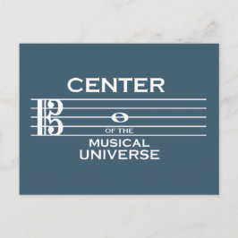 Postal Centro del Universo Musical Alto Clef Blue