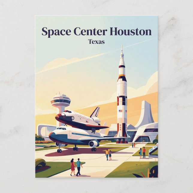 Postal Centro Espacial Houston Texas (Anverso)