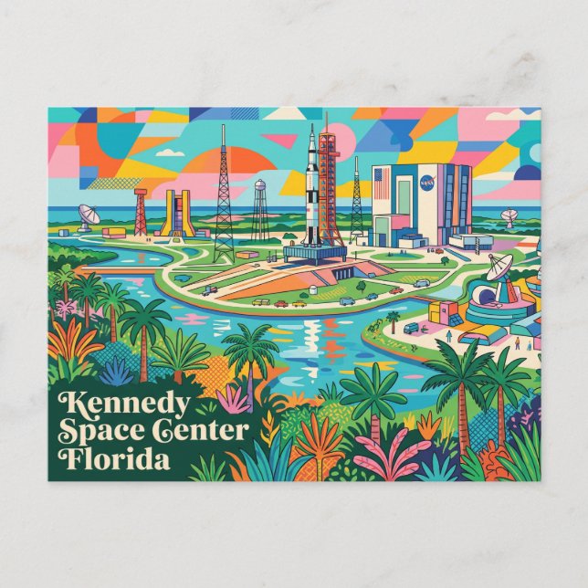 Postal Centro Espacial Kennedy Florida (Anverso)