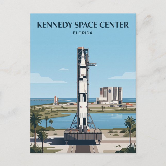 Postal Centro Espacial Kennedy Florida (Anverso)