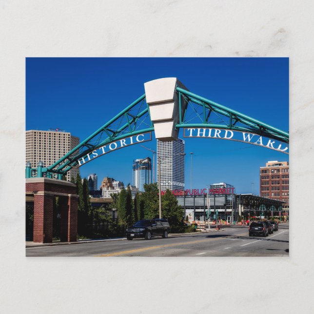 Postal Centro Histórico de la Tercera Sala de Milwaukee (Anverso)