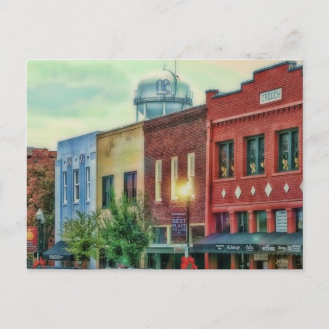 Postal centro histórico de McKinney Texas (Anverso)