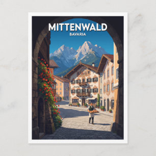 Postal Centro histórico de Mittenwald Alemania