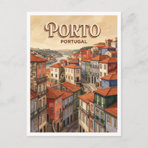 Postal Centro Histórico de Oporto Portugal