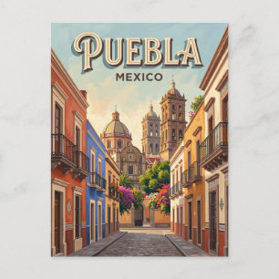 Postal Centro Histórico de Puebla México