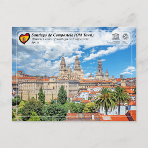 Postal Centro Histórico de Santiago de Compostela de la U