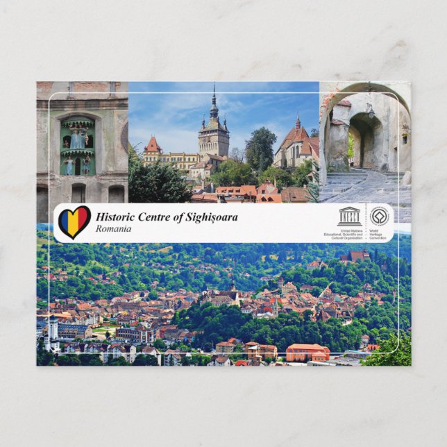Postal Centro histórico de Sighisoara - UNESCO WHS (Anverso)