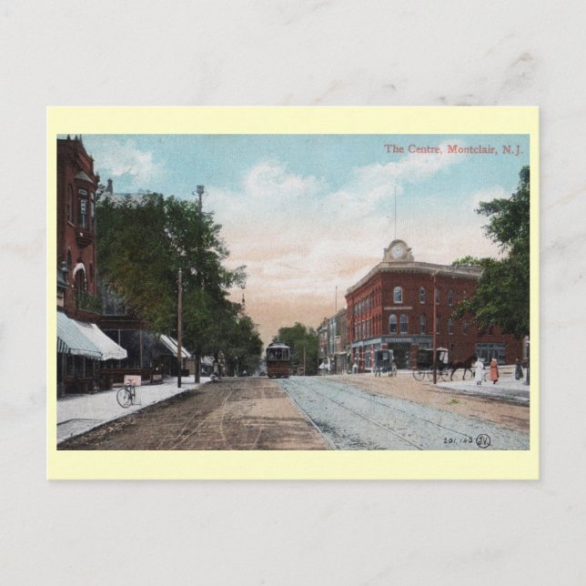 Postal Centro, Montclair, New Jersey Vintage (Anverso)