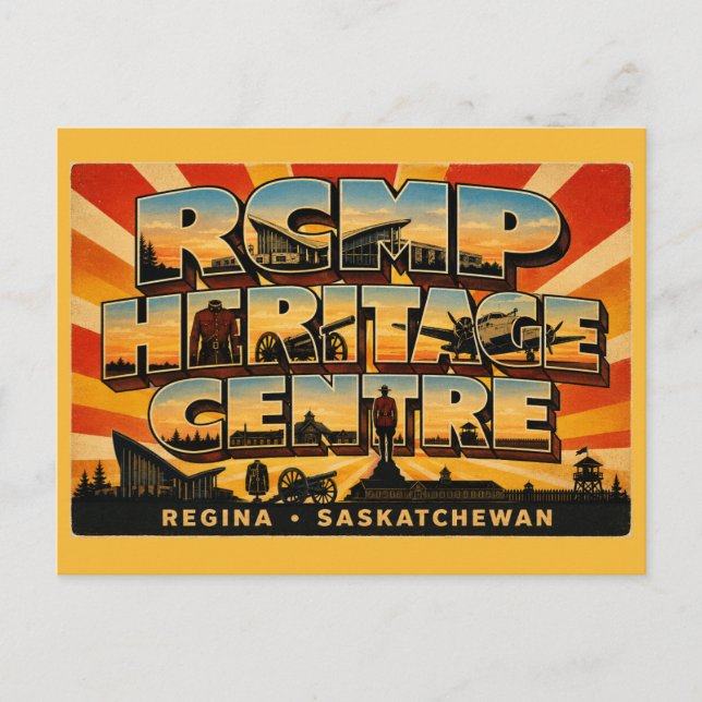 Postal Centro patrimonial de la RCMP Regina Saskatchewan  (Anverso)