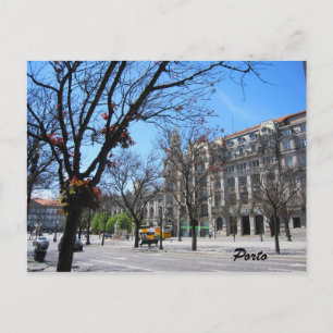 Postal Centro principal de Oporto Postcard