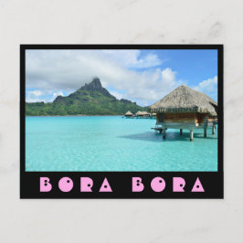 Postal Centro turístico de Overwater en la laguna de Bora