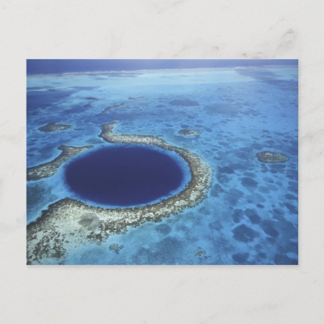 Postal CENTROAMÉRICA, Belice, grandes arrecifes de coral  (Anverso)