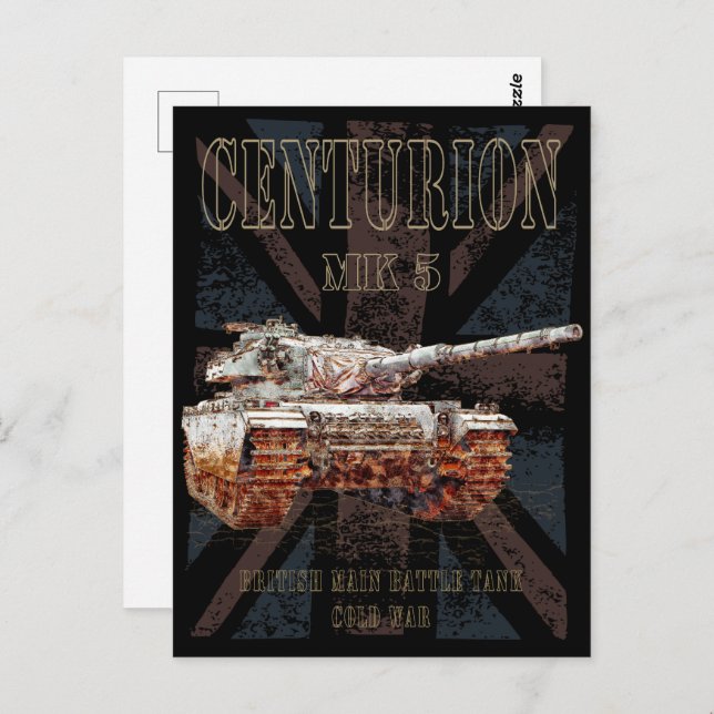 Postal Centurion MK 5 MBT. Tanque de batalla principal br (Anverso / Reverso)