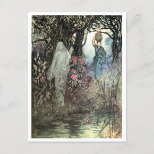 Postal Cepillado por un espíritu de Warwick Goble