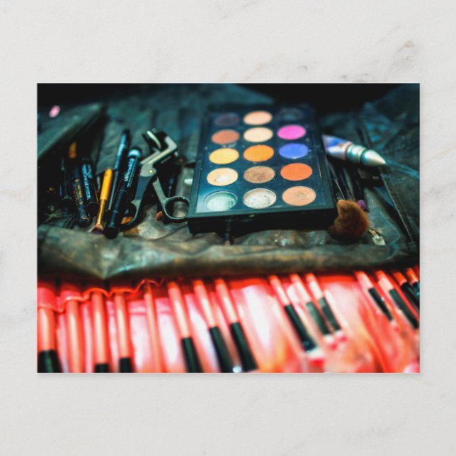 Postal Cepillos del maquillaje (Anverso)