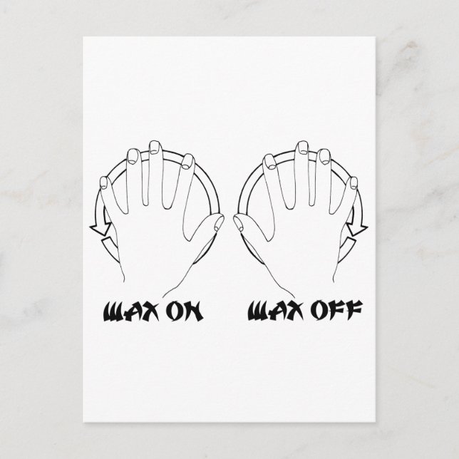 Postal cera en karate (Anverso)