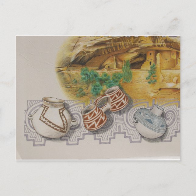 Postal Cerámica Anasazi (Anverso)