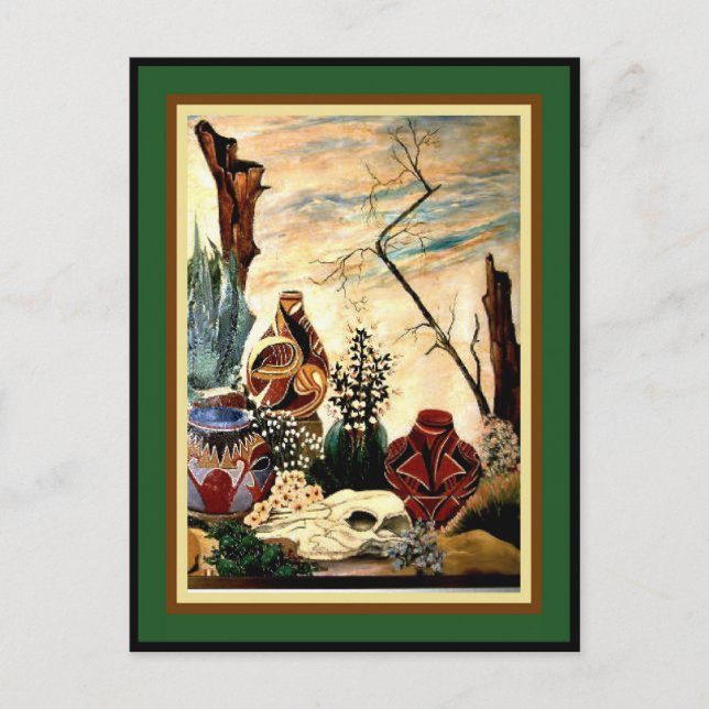Postal Cerámica del desierto - Bella Artes (Anverso)