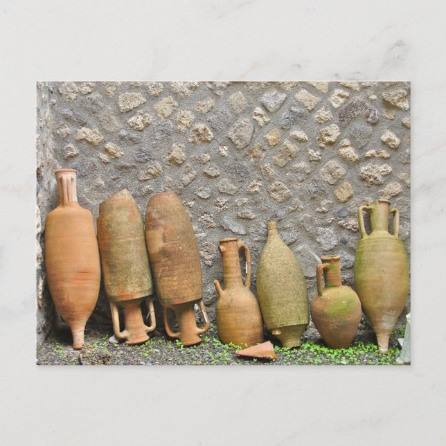 Postal Cerámica - Pompeya, Italia (Anverso)