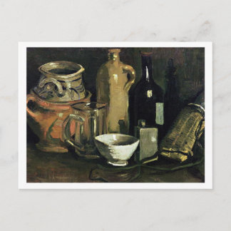 Postal Cerámica, vidrio de cerveza y Bella Artes Van Gogh