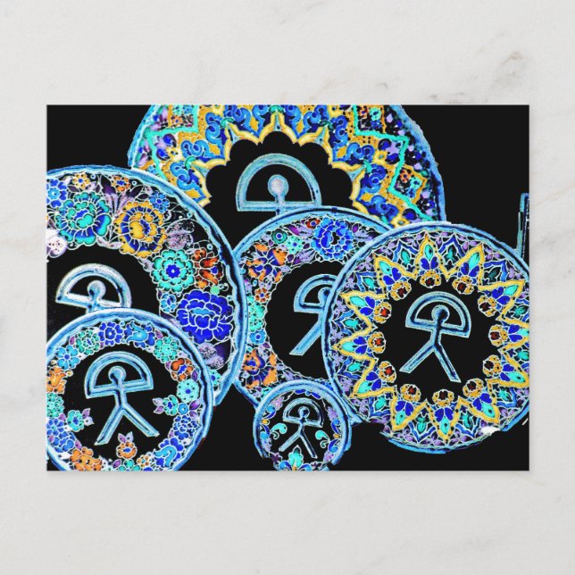 Postal Cerámicas para el hombre de Indalo, Almería, Españ (Anverso)