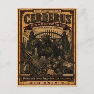 Postal Cérbero, Monstruo de Circo Antiguo