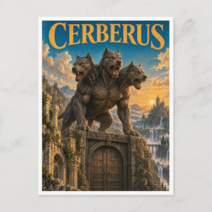 Postal Cérbero, Monstruo de Fantasía Gótica