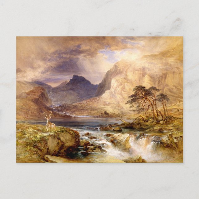 Postal Cerca De Brodick, Isla De Arran, Escocia, pintura (Anverso)