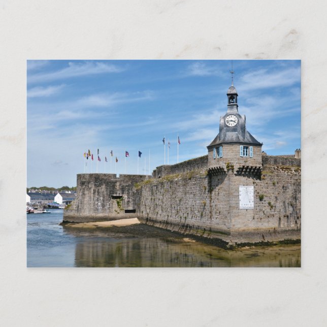 Postal Cercano a la localidad de Concarneau, Francia (Anverso)