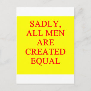 Postal cerda chauvinista femenina