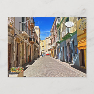 Postal Cerdeña - calle principal de Carloforte