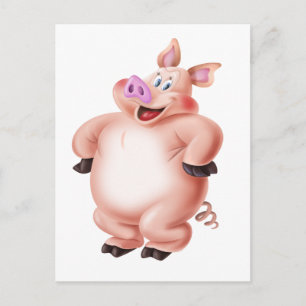 Postal Cerdo, cerdo, porco, Schwein, cochón