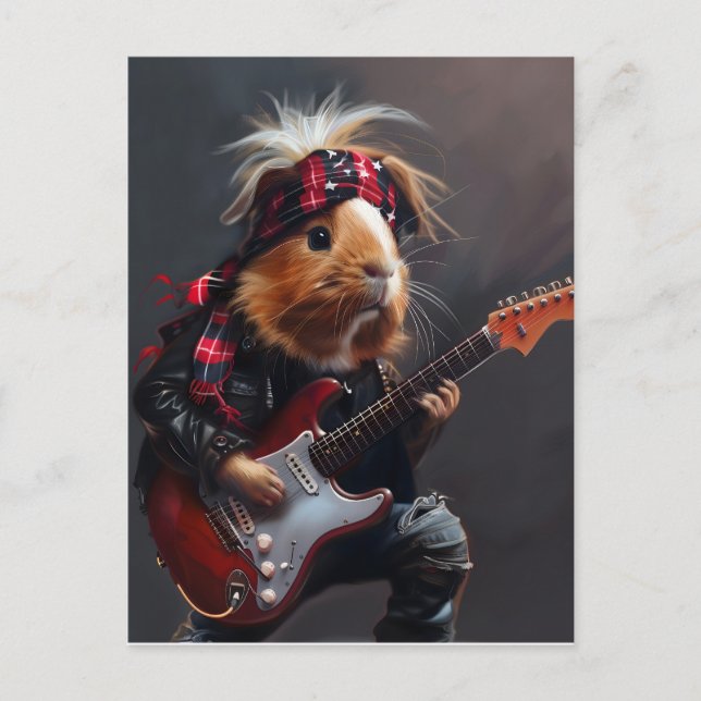 Postal Cerdo de Rock n Roll (Anverso)