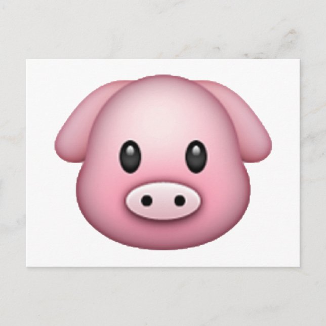 Postal Cerdo - Emoji (Anverso)