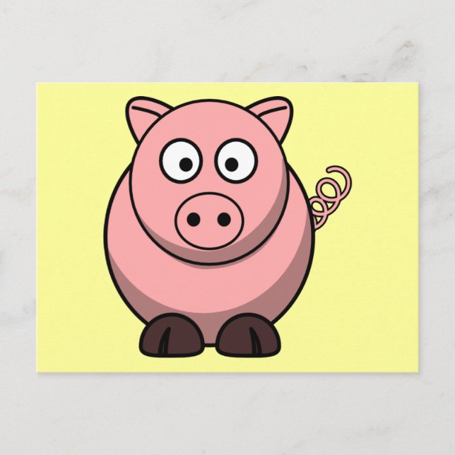 Postal Cerdo Personalizado (Anverso)