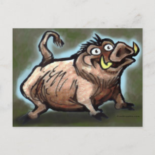 Postal Cerdo salvaje