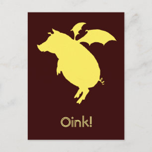 Postal Cerdo volador