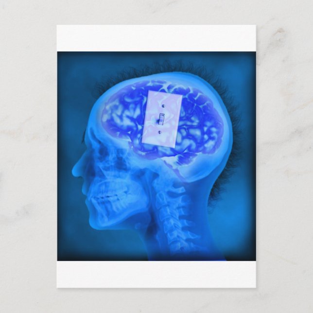 Postal cerebro apagado (Anverso)