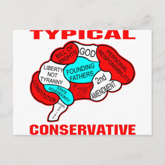 Postal Cerebro conservador típico