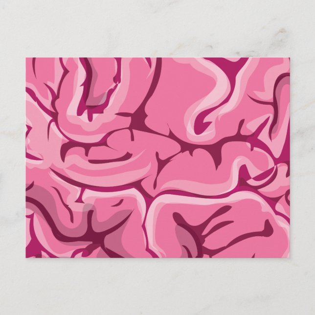 Postal Cerebro de Zombie (Anverso)