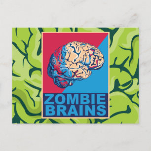 Postal Cerebros de Zombi