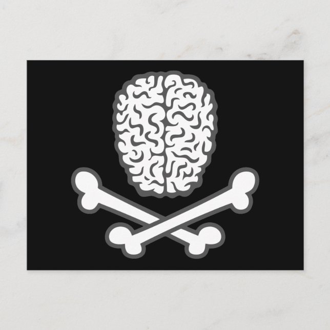 Postal Cerebros y cruces (Anverso)