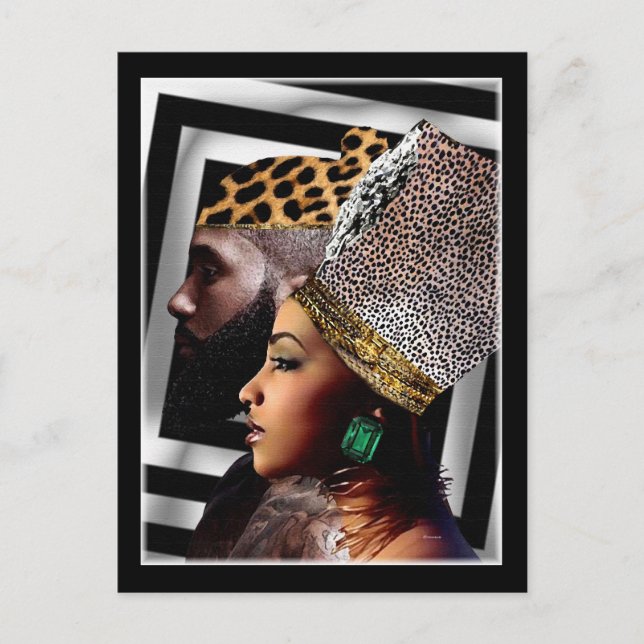 Postal Ceremonia africana (Anverso)