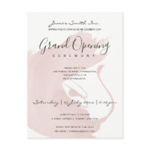 CEREMONIA DE APERTURA DE BRUSHSTROKE DE Rubor PINK