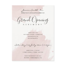 CEREMONIA DE APERTURA DE BRUSHSTROKE DE Rubor PINK