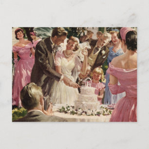 Postal Ceremonia de bodas antiguas