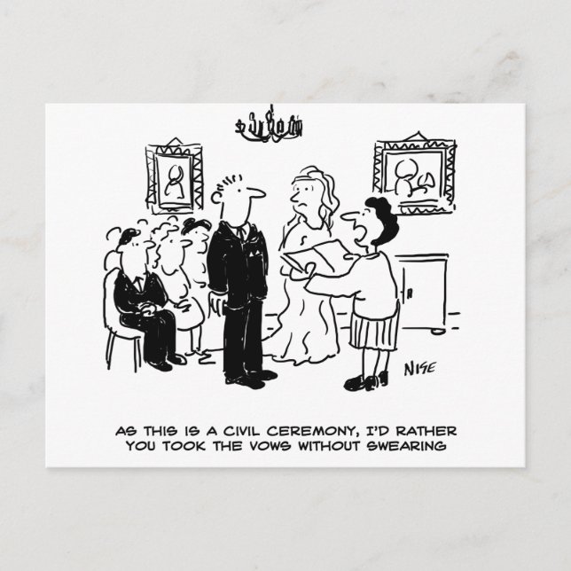 Postal Ceremonia de Bodas civiles en una oficina de regis (Anverso)